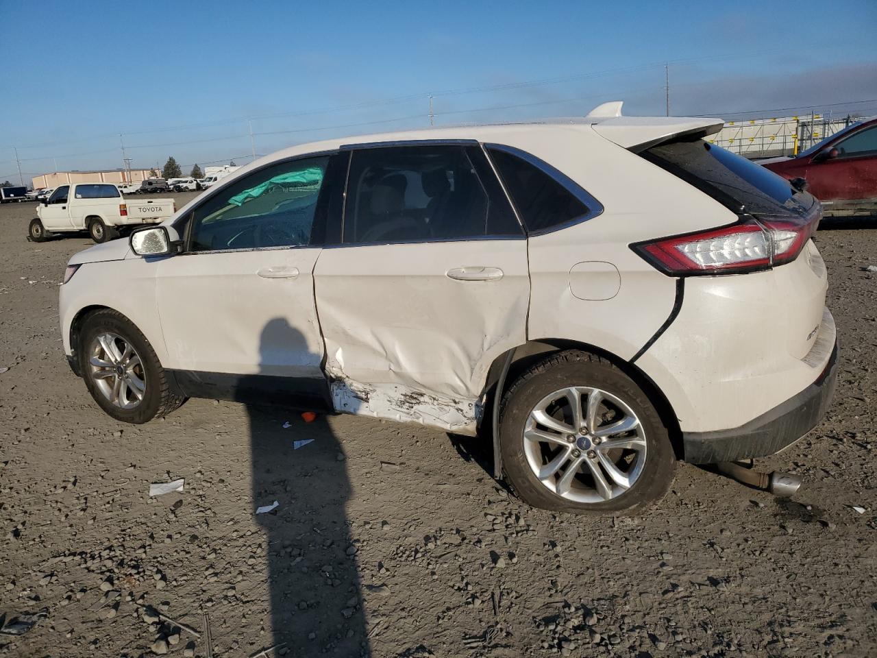 2015 Ford Edge VIN 2FMTK3J91FBB61093 Copart auction photo, side damage thumbnail 2