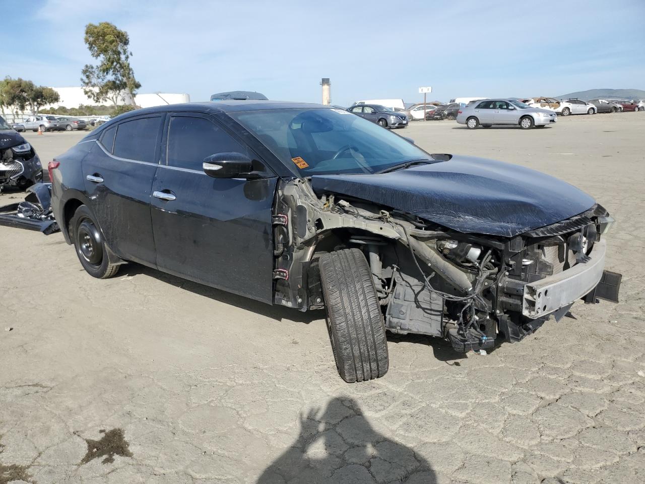 2018 Nissan Maxima VIN 1N4AA6AP7JC367662 Copart auction photo, front end / undercarriage damage thumbnail 4
