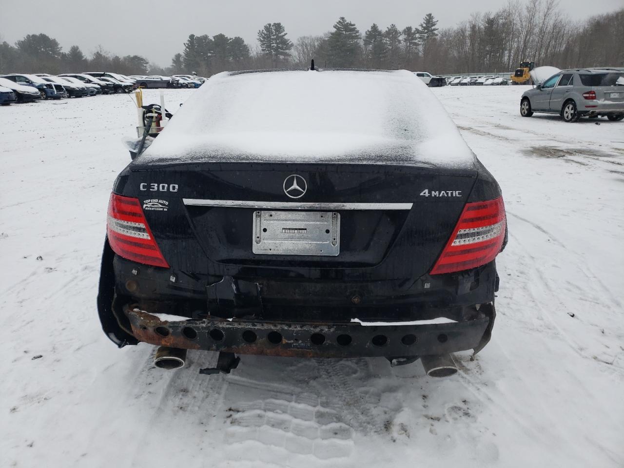 2014 Mercedes-Benz C-klasse VIN WDDGF8AB3ER309112 Copart auction photo, front end / rear end damage thumbnail 6