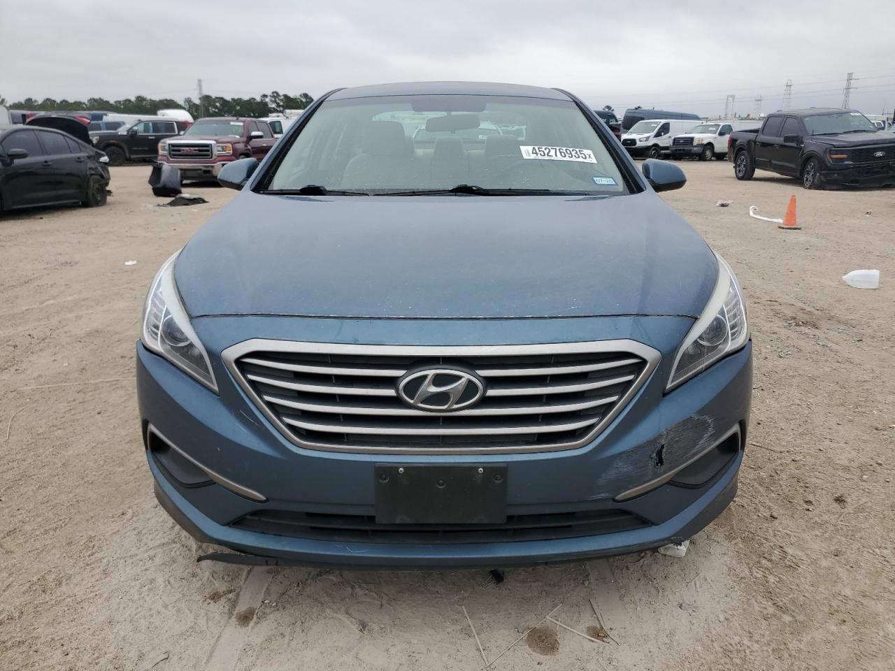 2016 Hyundai Sonata VIN 5NPE24AF2GH394513 Copart auction photo, rear end / front end damage thumbnail 5