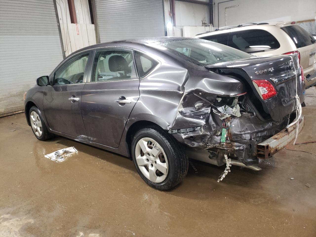2014 Nissan Sentra VIN 3N1AB7AP3EY240713 Copart auction photo, rear end damage thumbnail 2