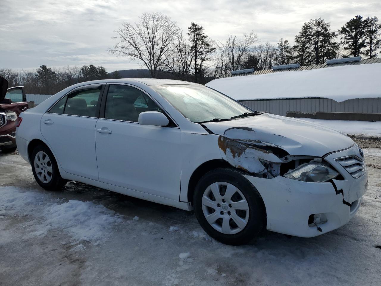 2011 Toyota Camry VIN 4T4BF3EK6BR187017 Copart auction photo, front end / side damage thumbnail 4