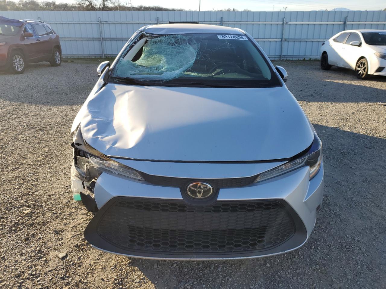 2020 Toyota Corolla VIN 5YFEPRAE1LP129729 Copart auction photo, front end / top/roof damage thumbnail 5