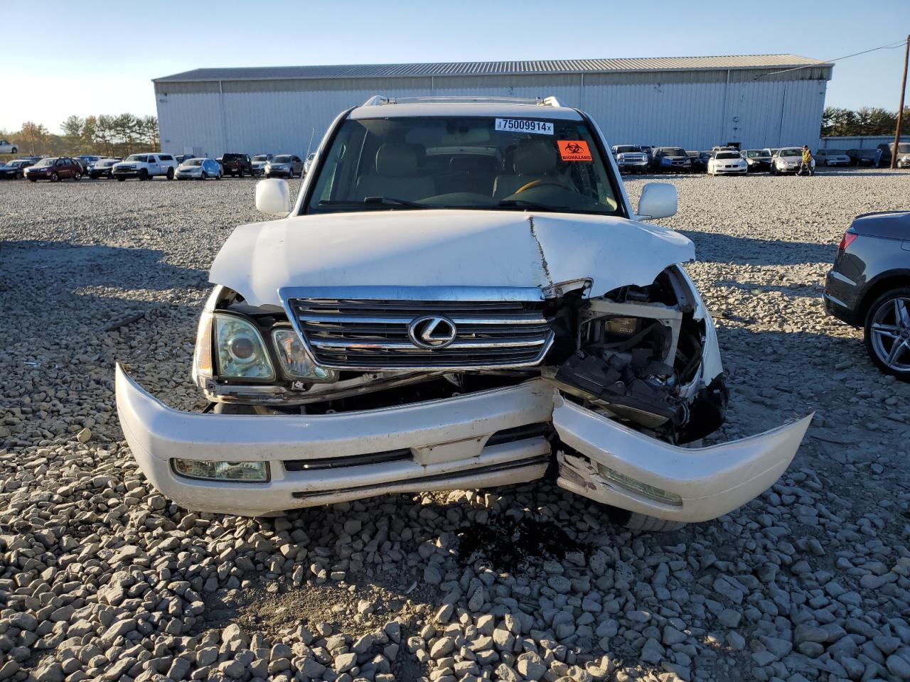 2005 Lexus LX VIN JTJHT00WX53550419 Copart auction photo, front end damage thumbnail 5