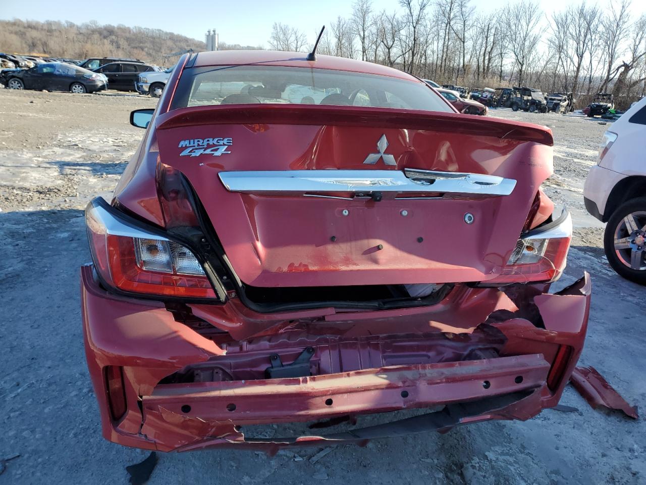 2022 Mitsubishi Mirage VIN ML32FUFJ7NHF02811 Copart auction photo, rear end damage thumbnail 6