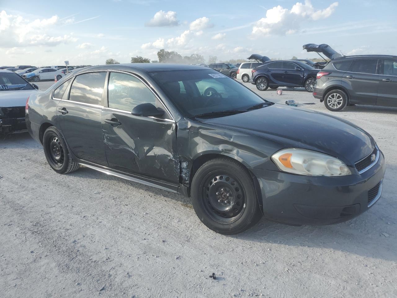 2013 Chevrolet Impala VIN 2G1WD5E39D1261192 Copart auction photo, front end / side damage thumbnail 4