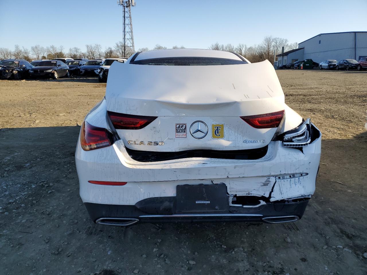 2023 Mercedes-Benz CLA-klasse VIN W1K5J4HB2PN424279 Copart auction photo, rear end damage thumbnail 6