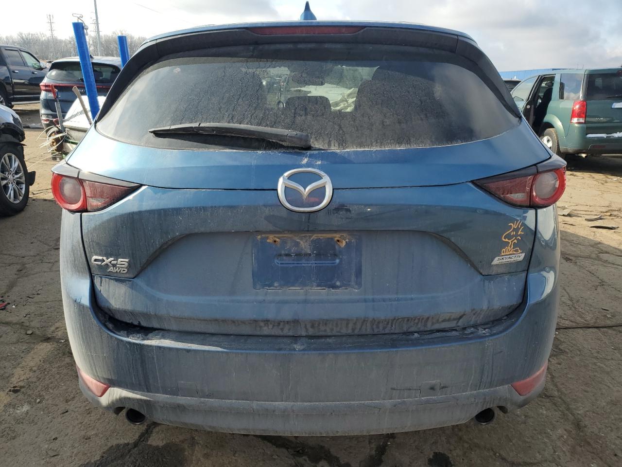 2019 Mazda CX-5 VIN JM3KFBCM9K0604318 Copart auction photo, front end / side damage thumbnail 6