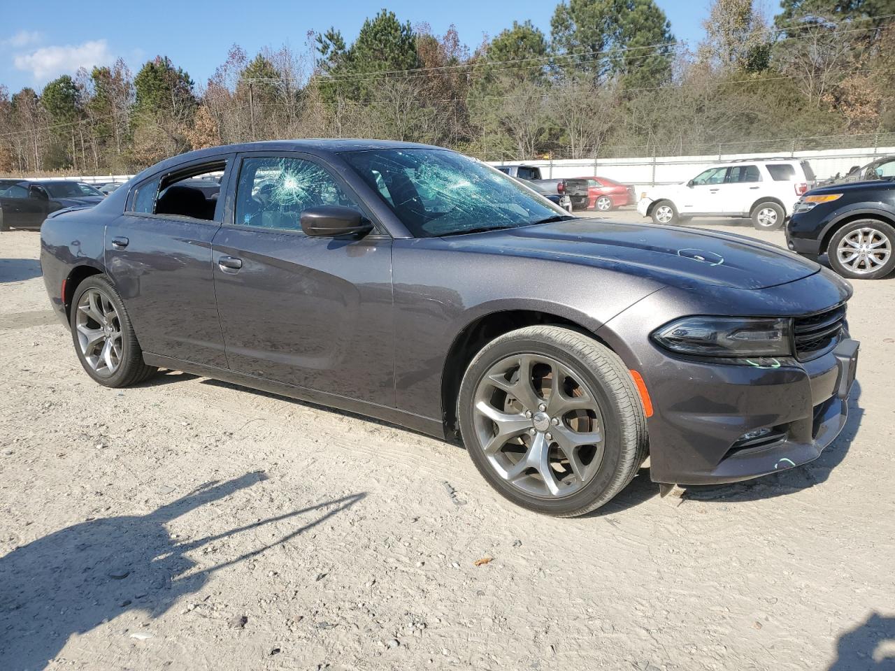 2016 Dodge Charger VIN 2C3CDXHG5GH292184 Copart auction photo, vandalism damage thumbnail 4