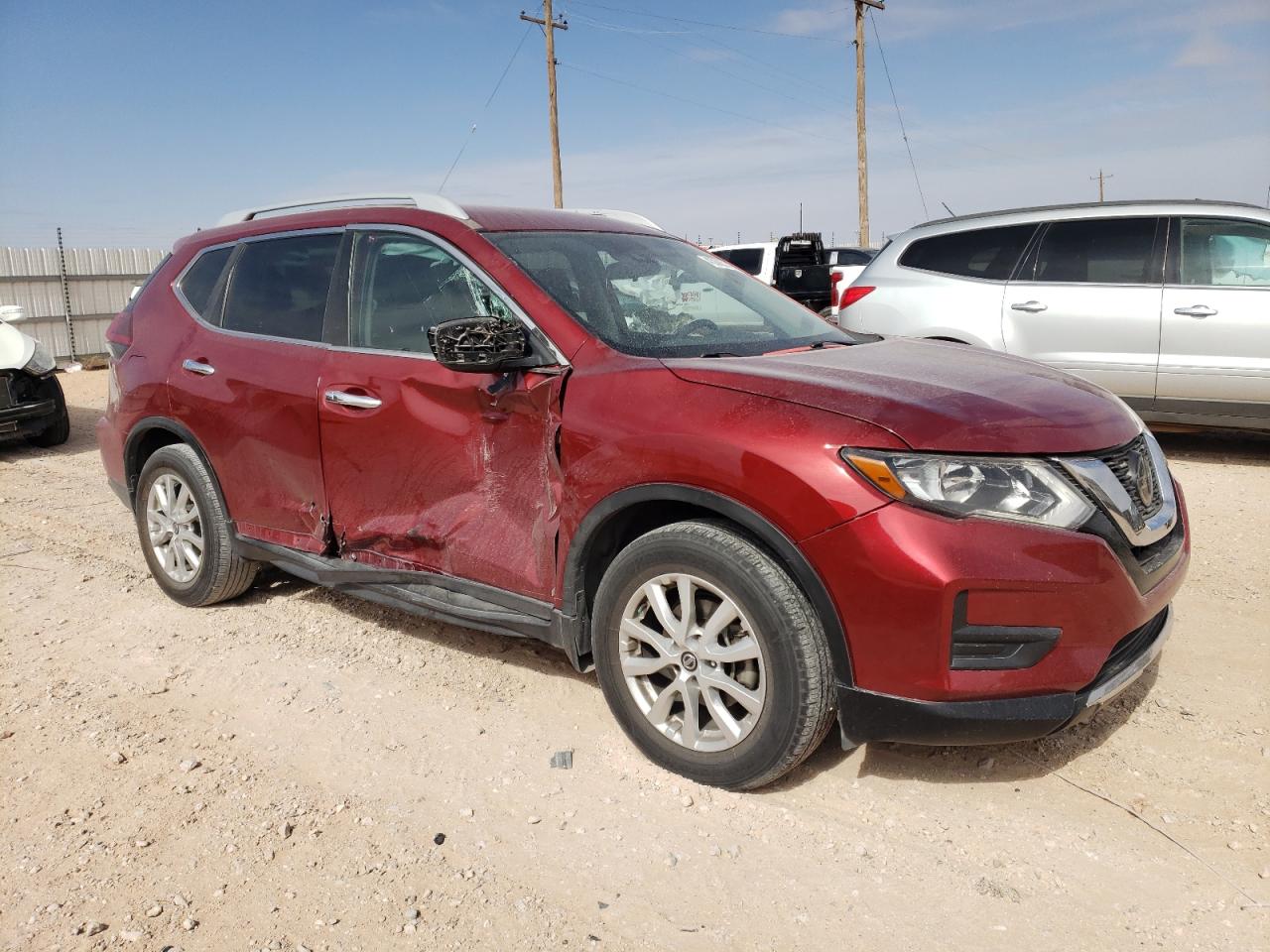 2019 Nissan Rogue VIN 5N1AT2MT4KC748694 Copart auction photo, side damage thumbnail 4