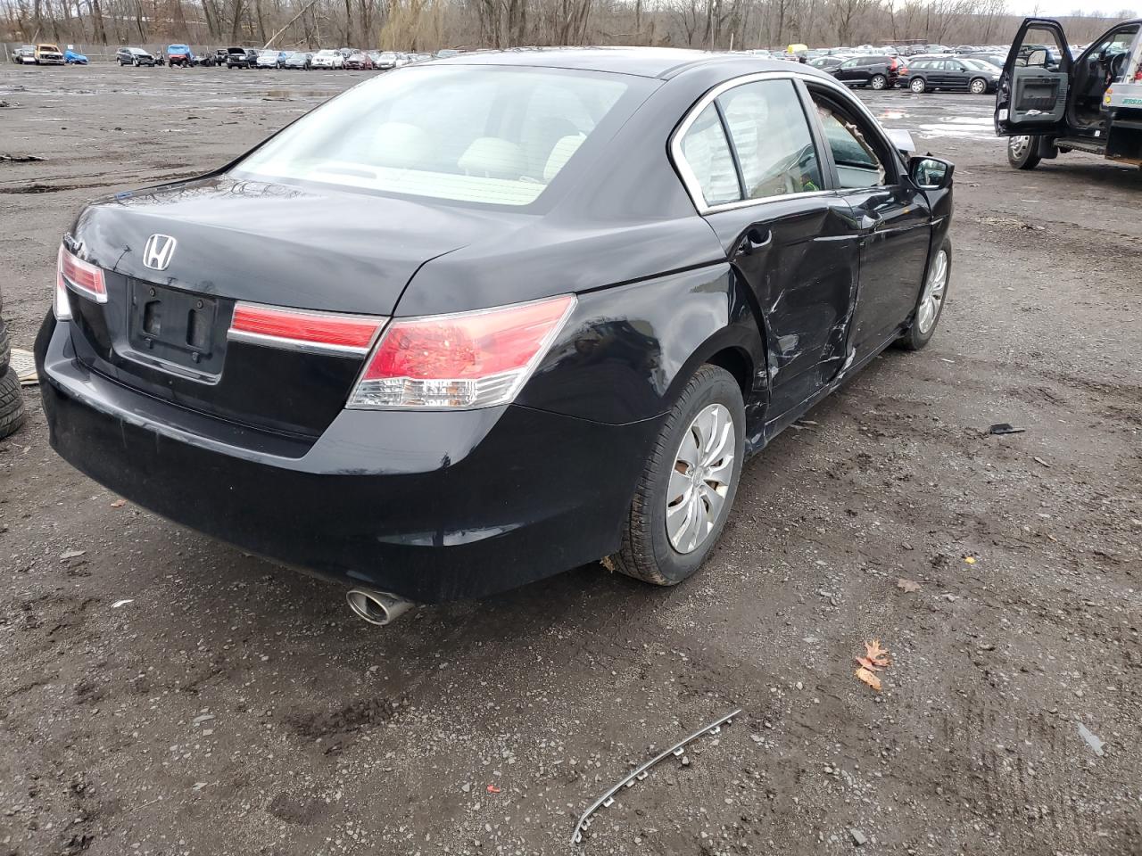 2012 Honda Accord VIN 1HGCP2E38CA093390 Copart auction photo, front end / side damage thumbnail 3