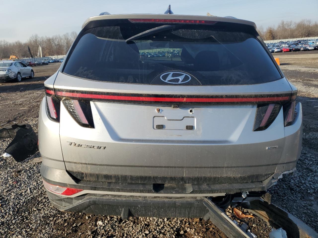 2022 Hyundai Tucson VIN 5NMJBCAE3NH029445 Copart auction photo, side / rear end damage thumbnail 6