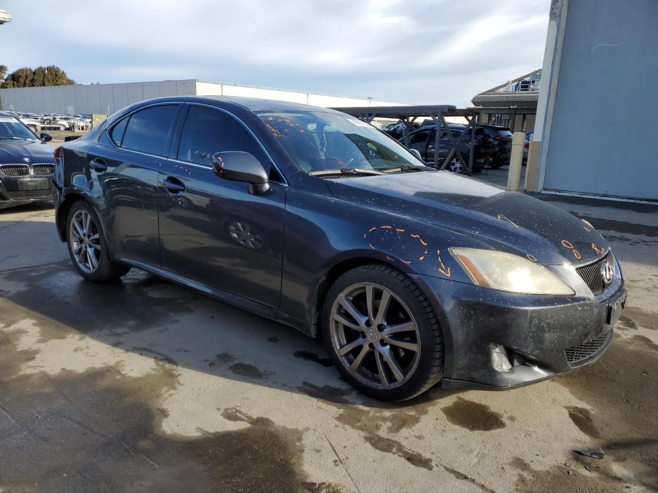 2008 Lexus IS VIN JTHBK262485073764 Copart auction photo, rear end damage thumbnail 4