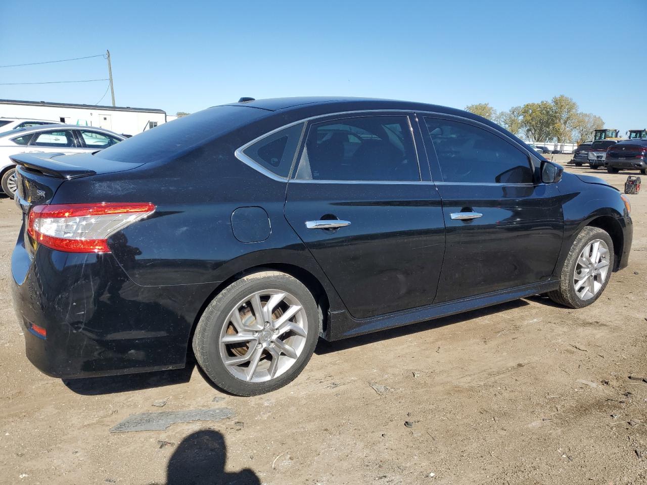 2014 Nissan Sentra VIN 3N1AB7AP3EL619921 Copart auction photo, burn - engine damage thumbnail 3