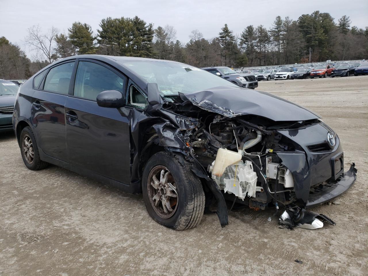 2010 Toyota Prius VIN JTDKN3DU7A0065759 Copart auction photo, front end / side damage thumbnail 4
