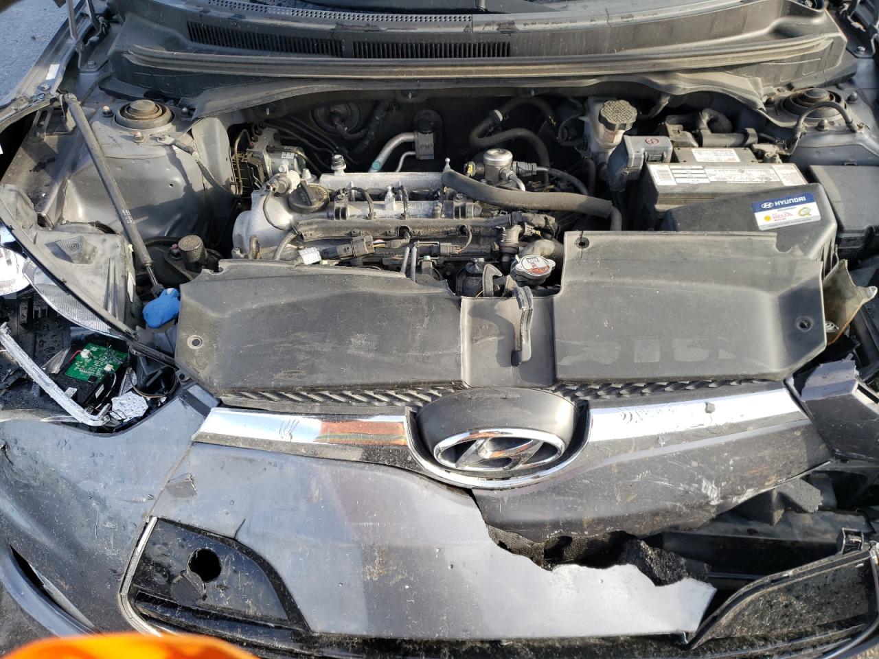 2016 Hyundai Veloster VIN KMHTC6AD0GU252001 Copart auction photo, front end damage thumbnail 11
