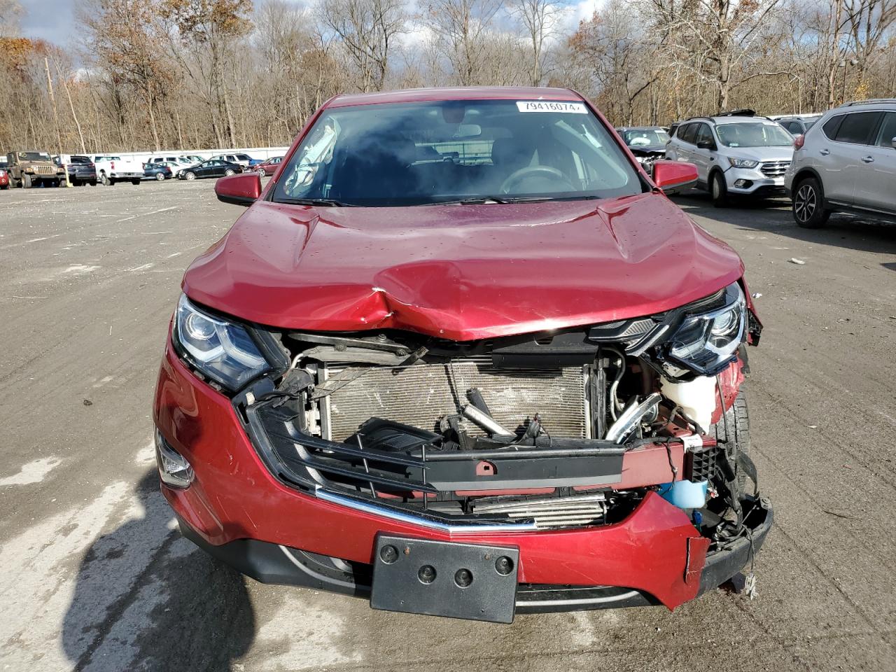 2019 Chevrolet Equinox VIN 3GNAXKEVXKS607395 Copart auction photo, front end damage thumbnail 5