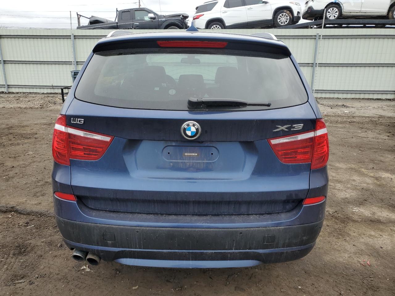 2014 BMW X3 VIN 5UXWX9C59E0D36241 Copart auction photo, front end / side damage thumbnail 6