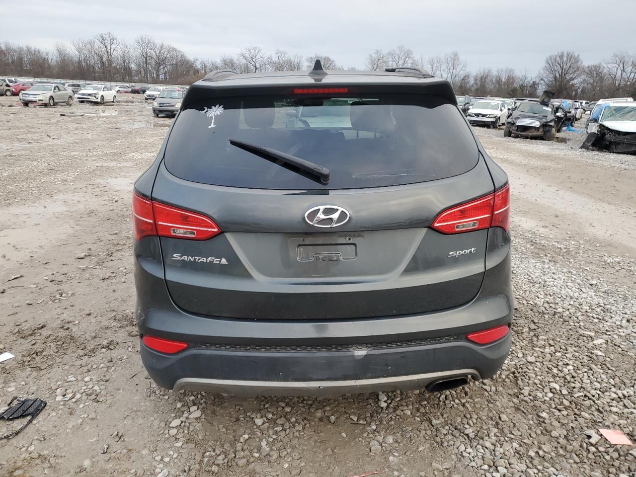 2014 Hyundai Santa Fe VIN 5XYZU3LB3EG194972 Copart auction photo, all over damage thumbnail 6