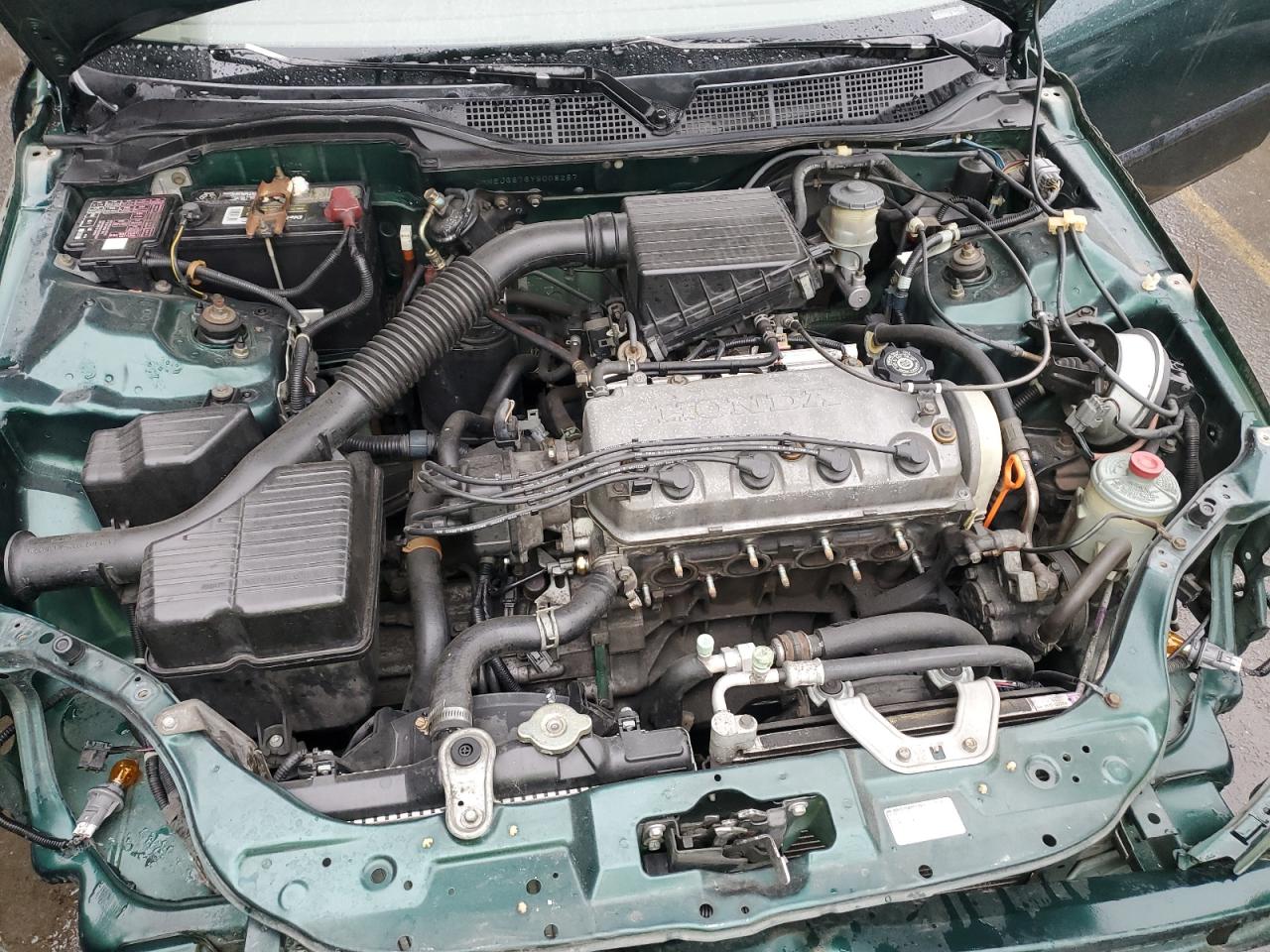 2000 Honda Civic VIN JHMEJ6676YS008287 Copart auction photo, vandalism / stripped damage thumbnail 11
