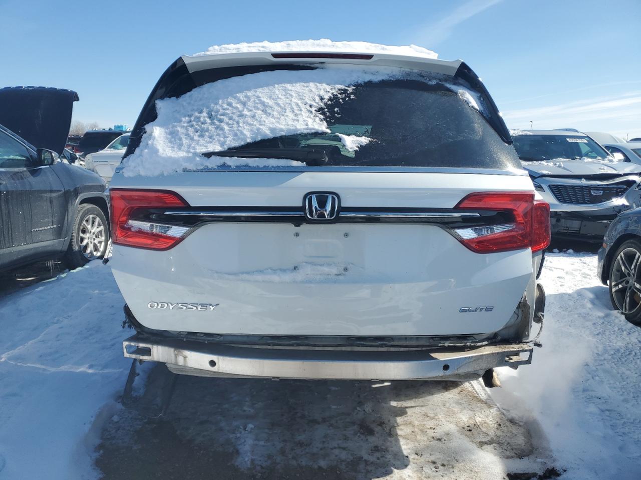 2022 Honda Odyssey VIN 5FNRL6H90NB057487 Copart auction photo, rear end damage thumbnail 6