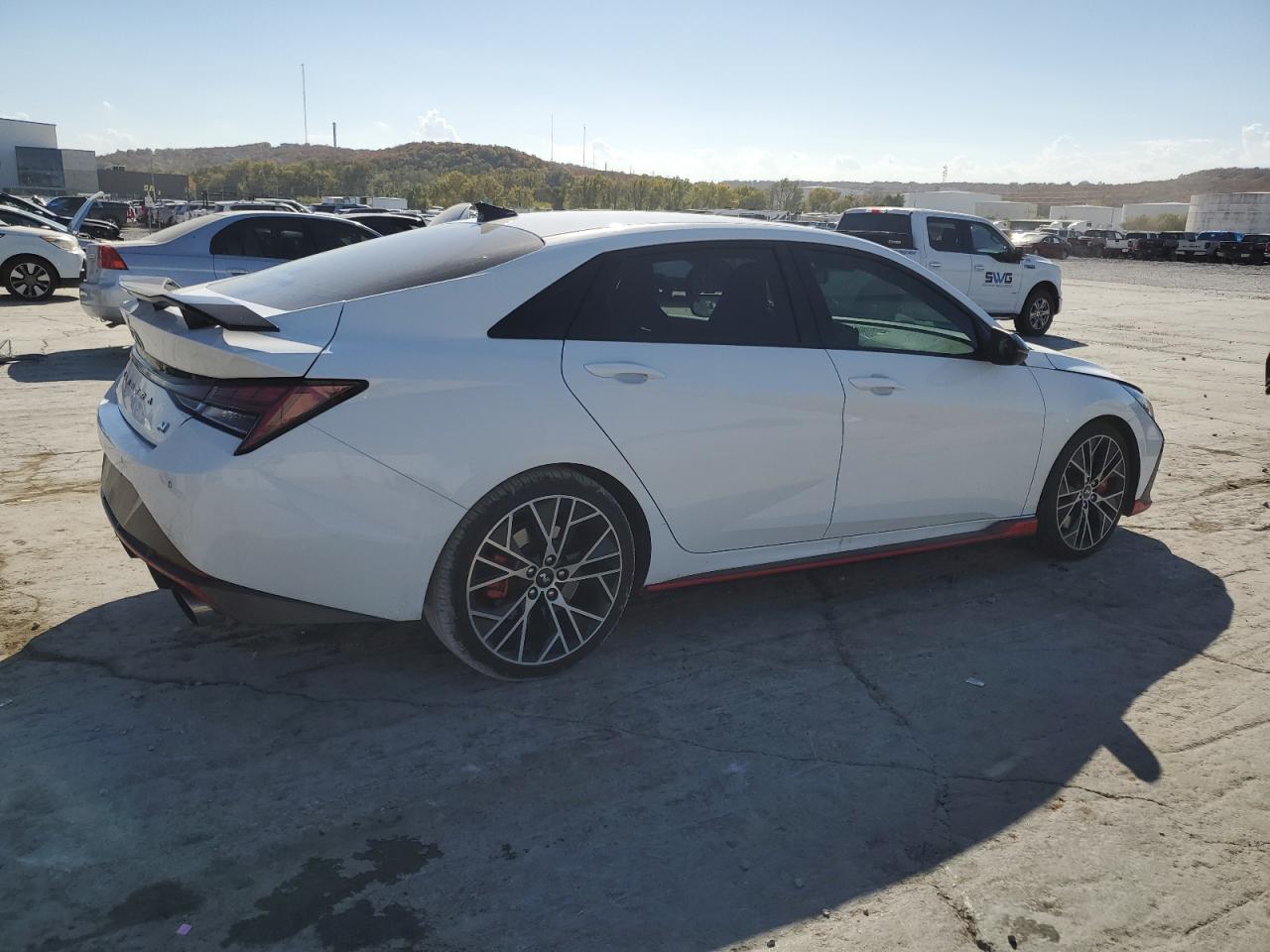 2023 Hyundai Elantra VIN KMHLW4AK2PU016119 Copart auction photo, front end / minor dent/scratches damage thumbnail 3