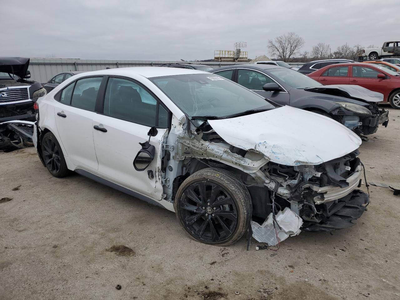 2021 Toyota Corolla VIN 5YFS4MCE3MP061852 Copart auction photo, front end / rear end damage thumbnail 4