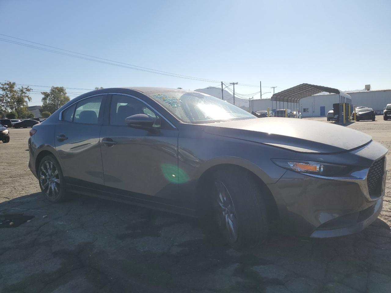 2023 Mazda 3 VIN 3MZBPABM7PM368402 Copart auction photo, side / front end damage thumbnail 4