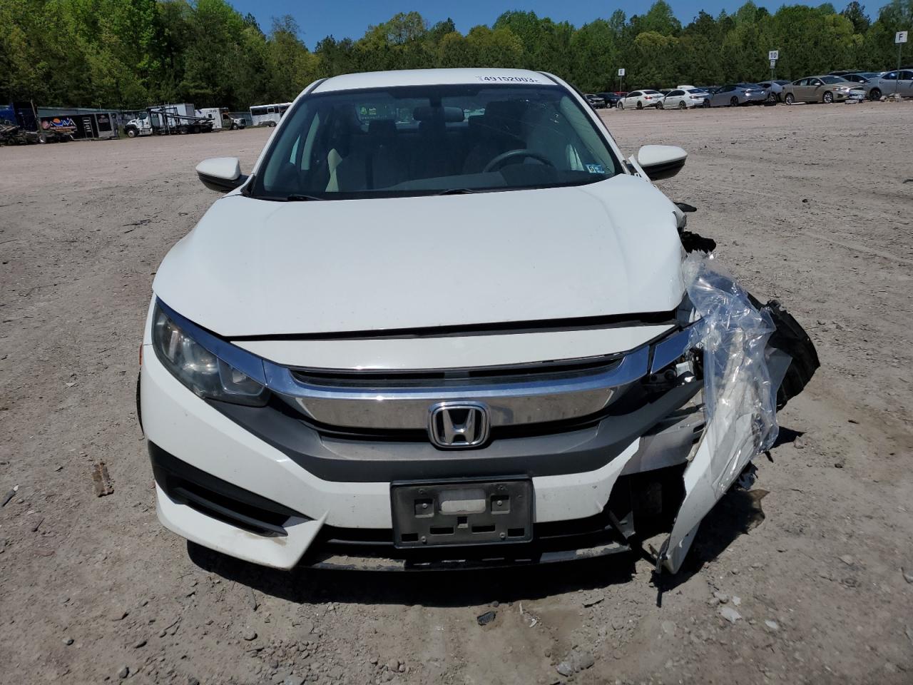 2016 Honda Civic VIN 19XFC2F59GE058223 Copart auction photo, front end / side damage thumbnail 5