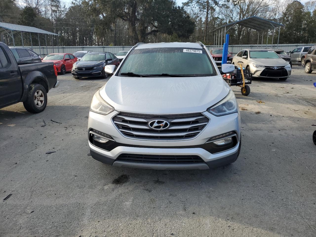 2018 Hyundai Santa Fe VIN 5XYZU3LB7JG541195 Copart auction photo, rear end damage thumbnail 5