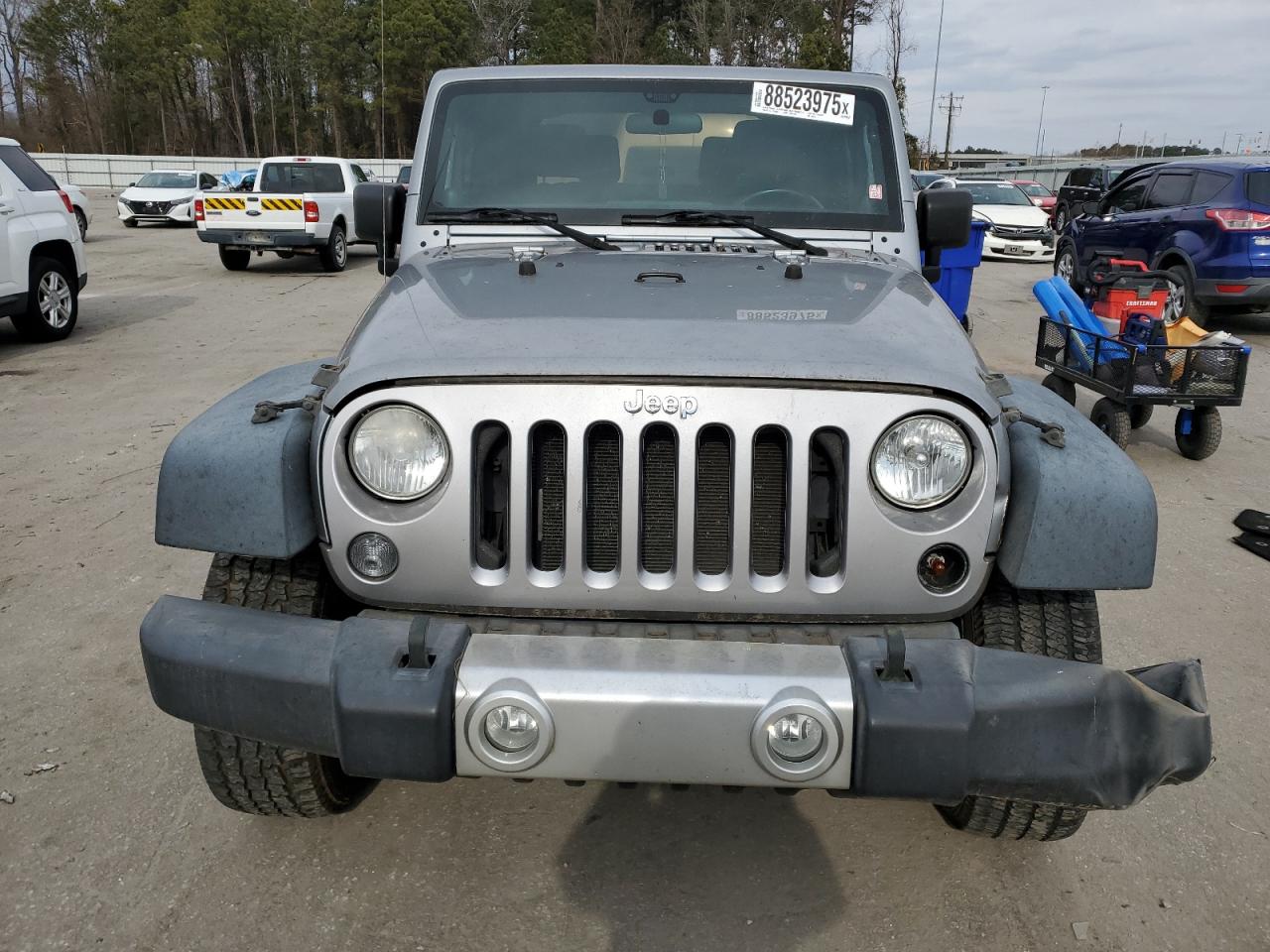 2014 Jeep Wrangler VIN 1C4GJWAG6EL189219 Copart auction photo, front end damage thumbnail 5