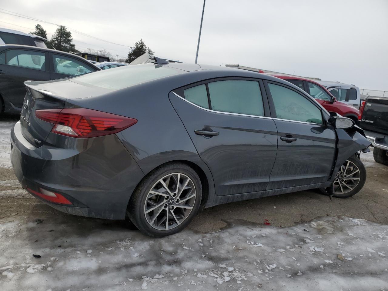 2020 Hyundai Elantra VIN 5NPD84LF7LH554287 Copart auction photo, front end damage thumbnail 3