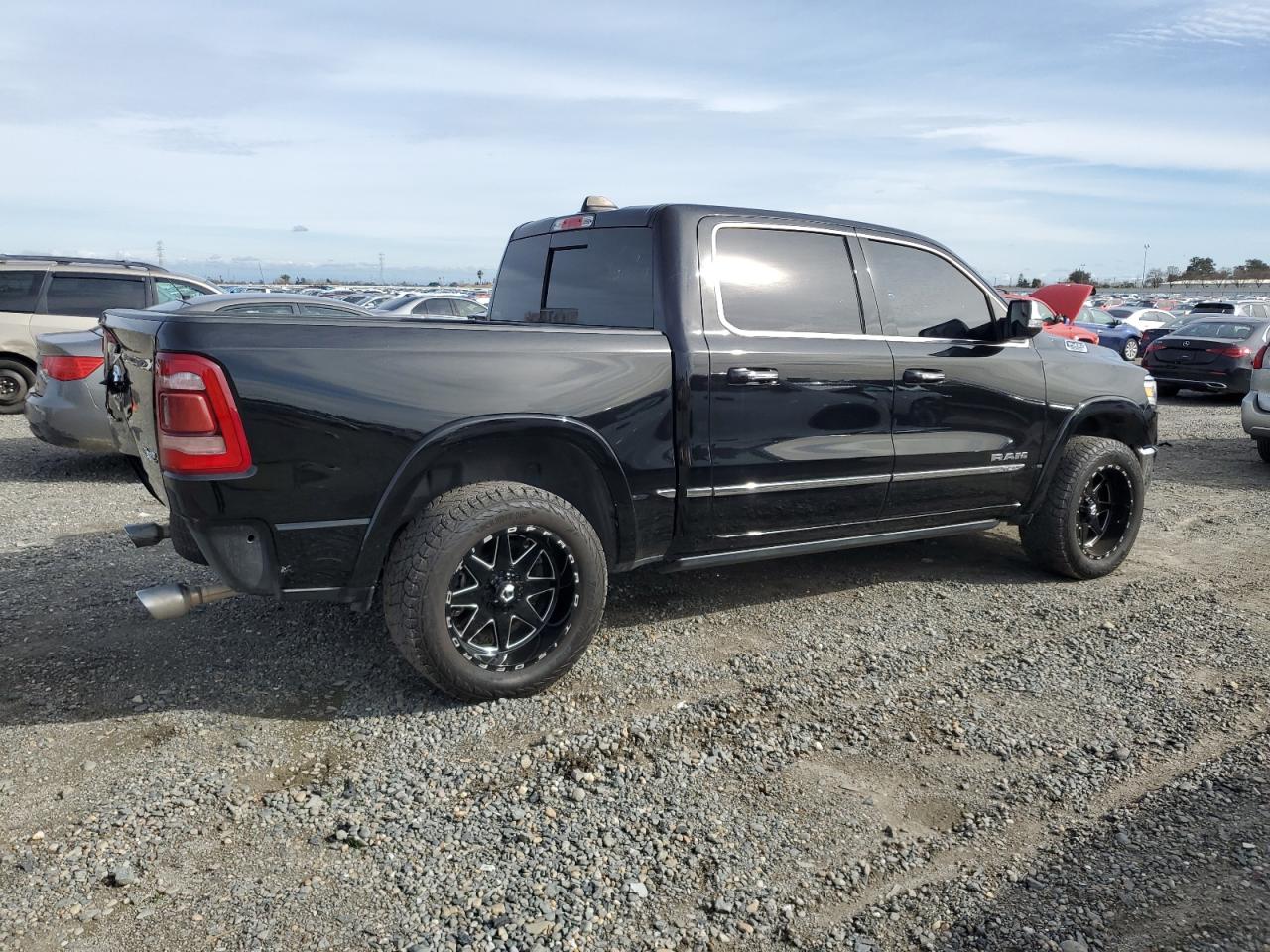 2020 RAM 1500 VIN 1C6SRFHT7LN345976 Copart auction photo, rear end damage thumbnail 3