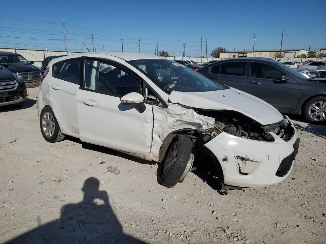 2013 Ford Fiesta VIN 3FADP4EJ0DM109606 Copart auction photo, front end / rear end damage thumbnail 4