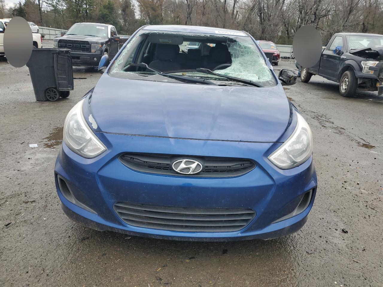 2017 Hyundai Accent VIN KMHCT5AE8HU336670 Copart auction photo, top/roof damage thumbnail 5