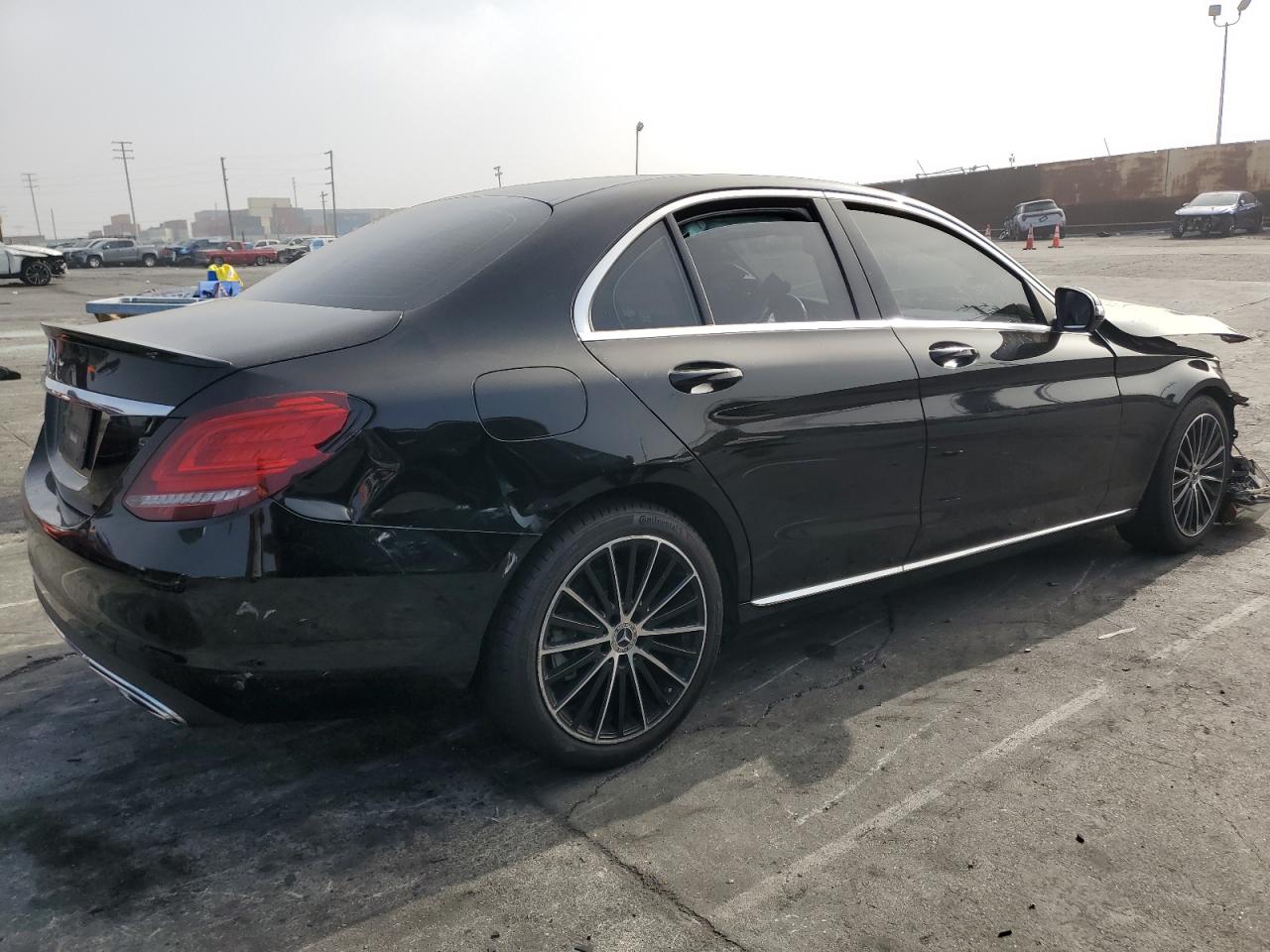 2019 Mercedes-Benz C-klasse VIN 55SWF8DB0KU295297 Copart auction photo, front end / undercarriage damage thumbnail 3
