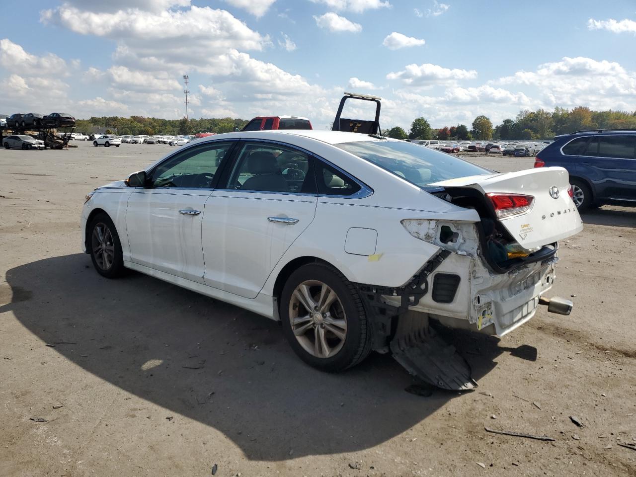 2018 Hyundai Sonata VIN 5NPE34AF0JH609956 Copart auction photo, rear end damage thumbnail 2