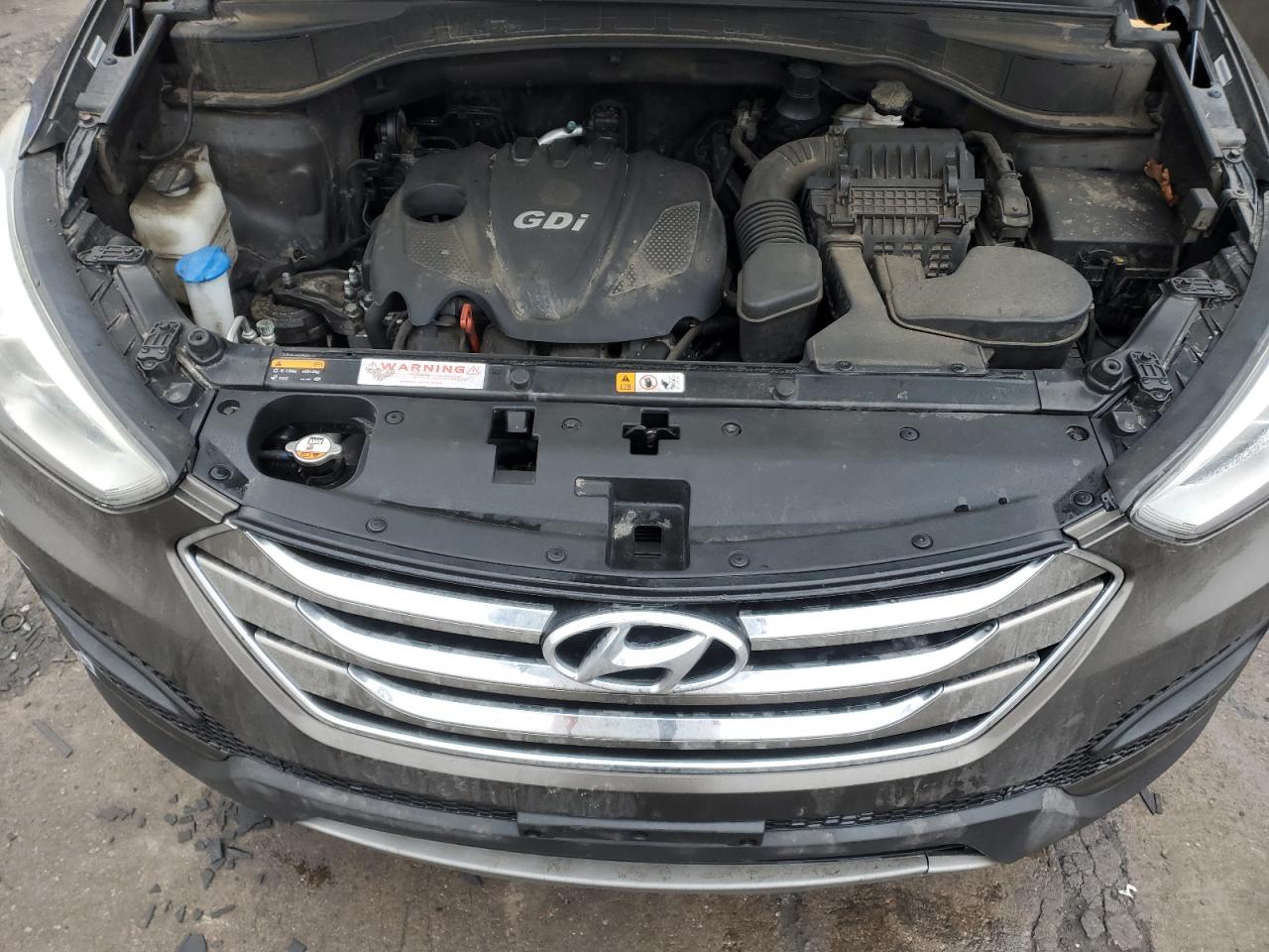 2014 Hyundai Santa Fe VIN 5XYZTDLB0EG164109 Copart auction photo, vandalism / front end damage thumbnail 12