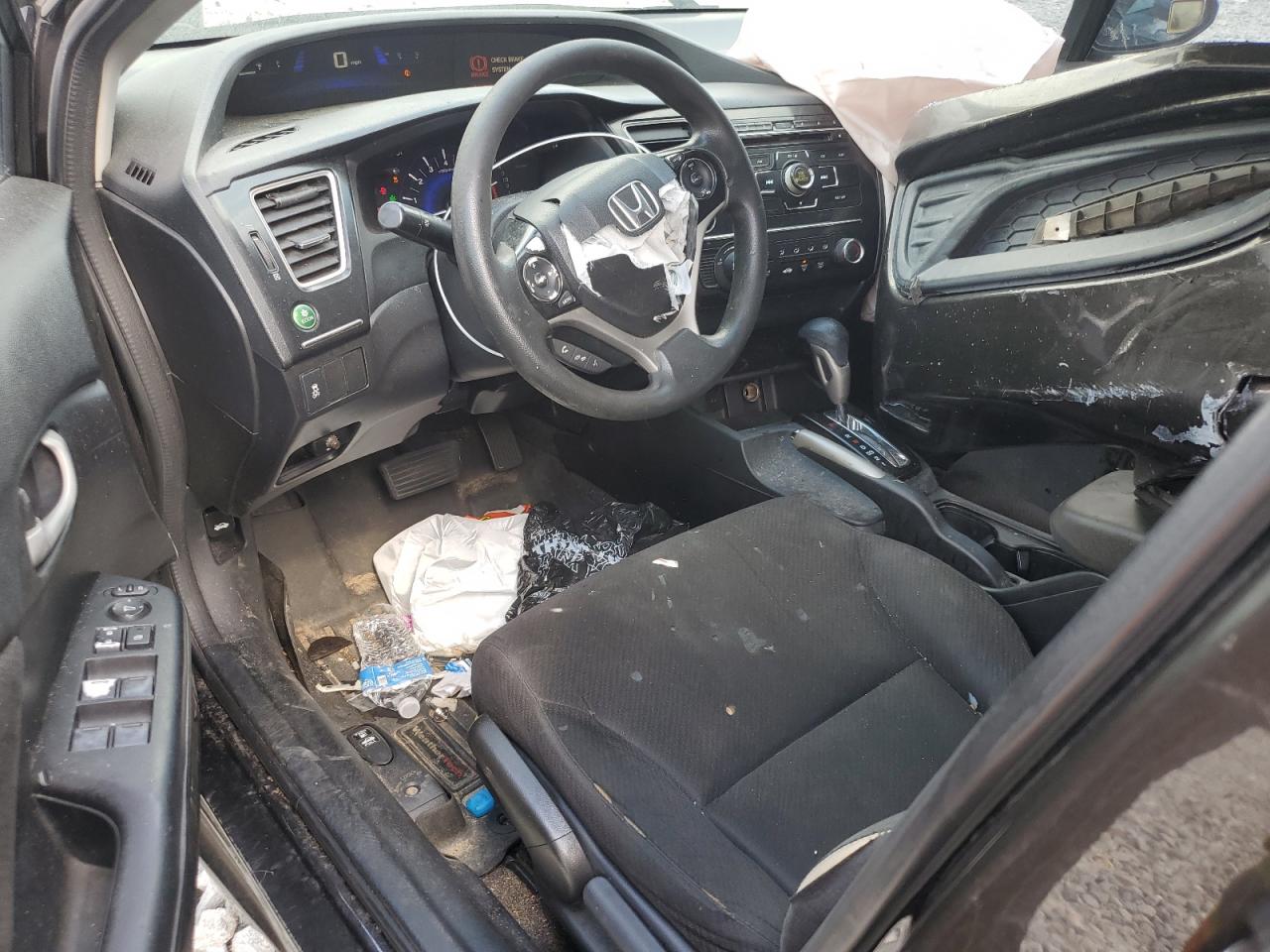 2013 Honda Civic VIN 19XFB2F54DE006593 Copart auction photo, front end / rear end damage thumbnail 8