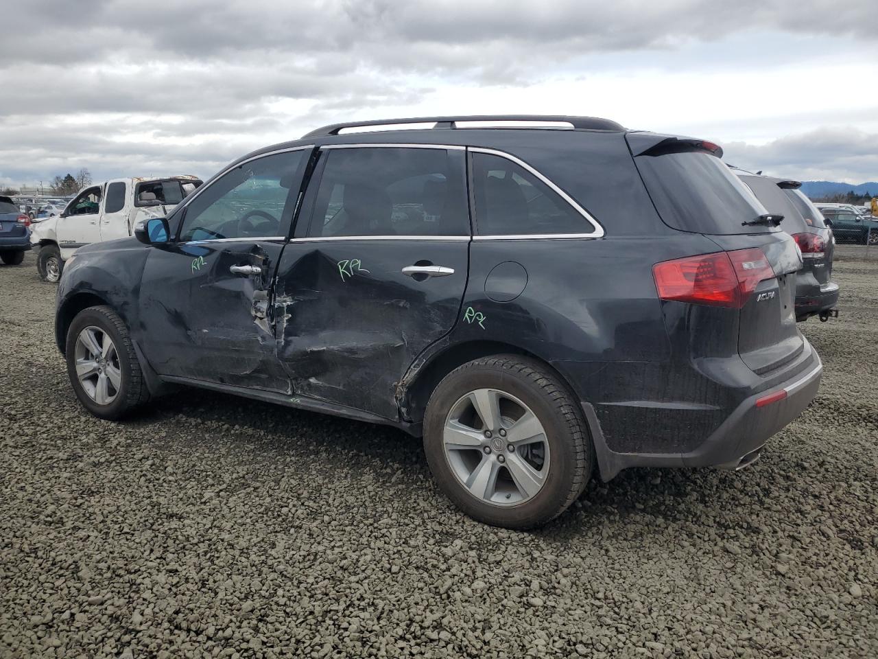 2012 Acura MDX VIN 2HNYD2H30CH519416 Copart auction photo, side damage thumbnail 2