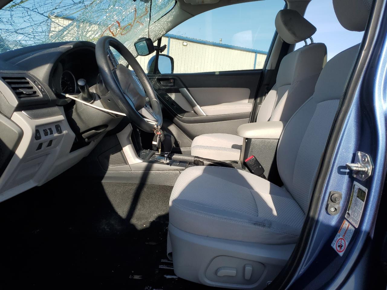 2015 Subaru Forester VIN JF2SJADC2FH592304 Copart auction photo, front end / top/roof damage thumbnail 7