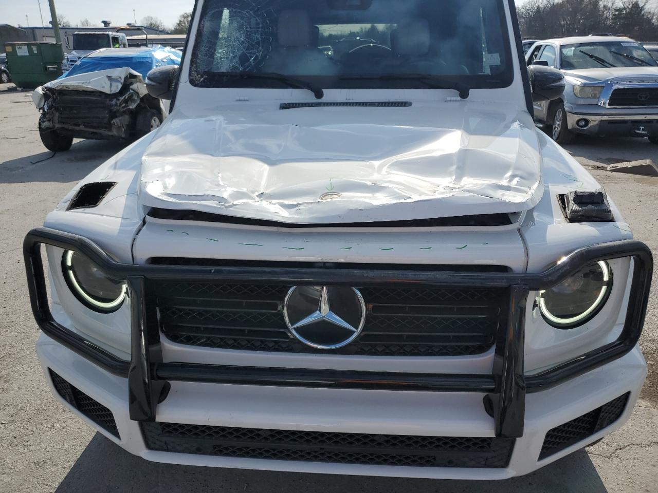 2020 Mercedes-Benz G-klasse VIN WDCYC6BJXLX334383 Copart auction photo, top/roof damage thumbnail 13