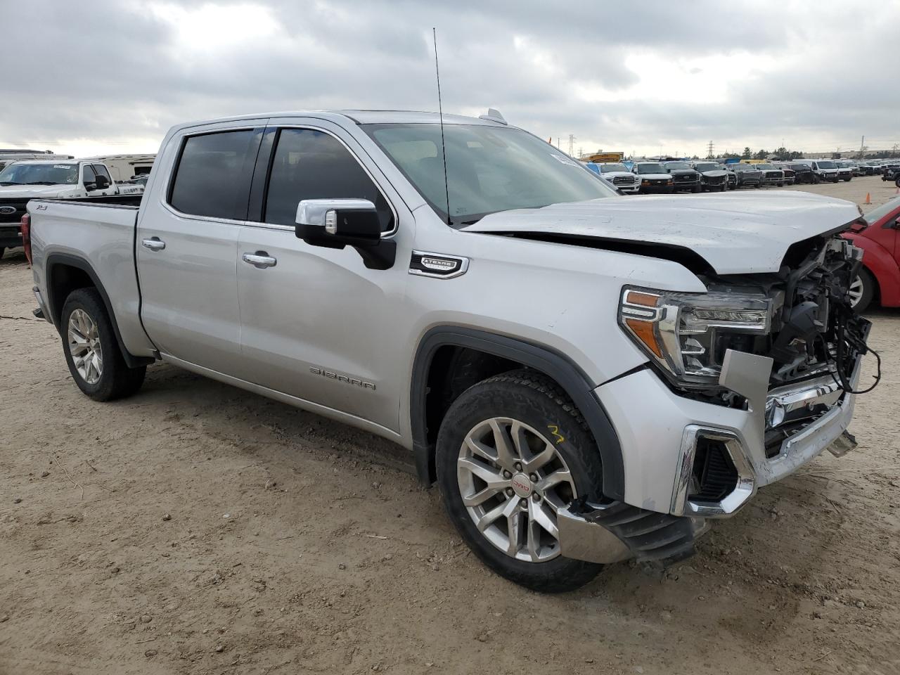 2021 GMC Sierra VIN 3GTU9DED1MG256465 Copart auction photo, front end / minor dent/scratches damage thumbnail 4