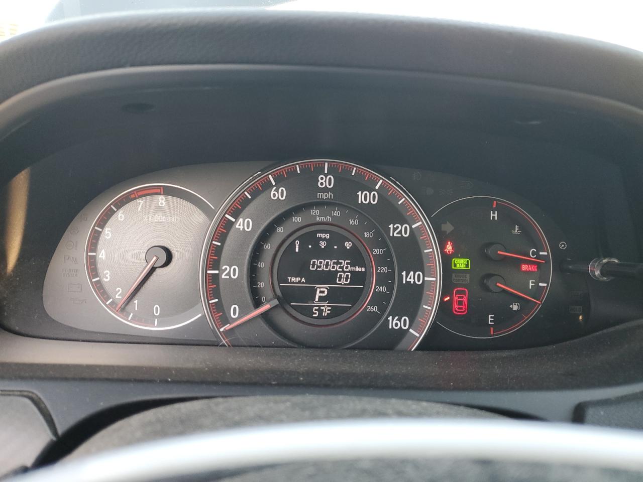 2017 Honda Accord VIN 1HGCR2F5XHA127587 Copart auction photo, rear end damage thumbnail 9
