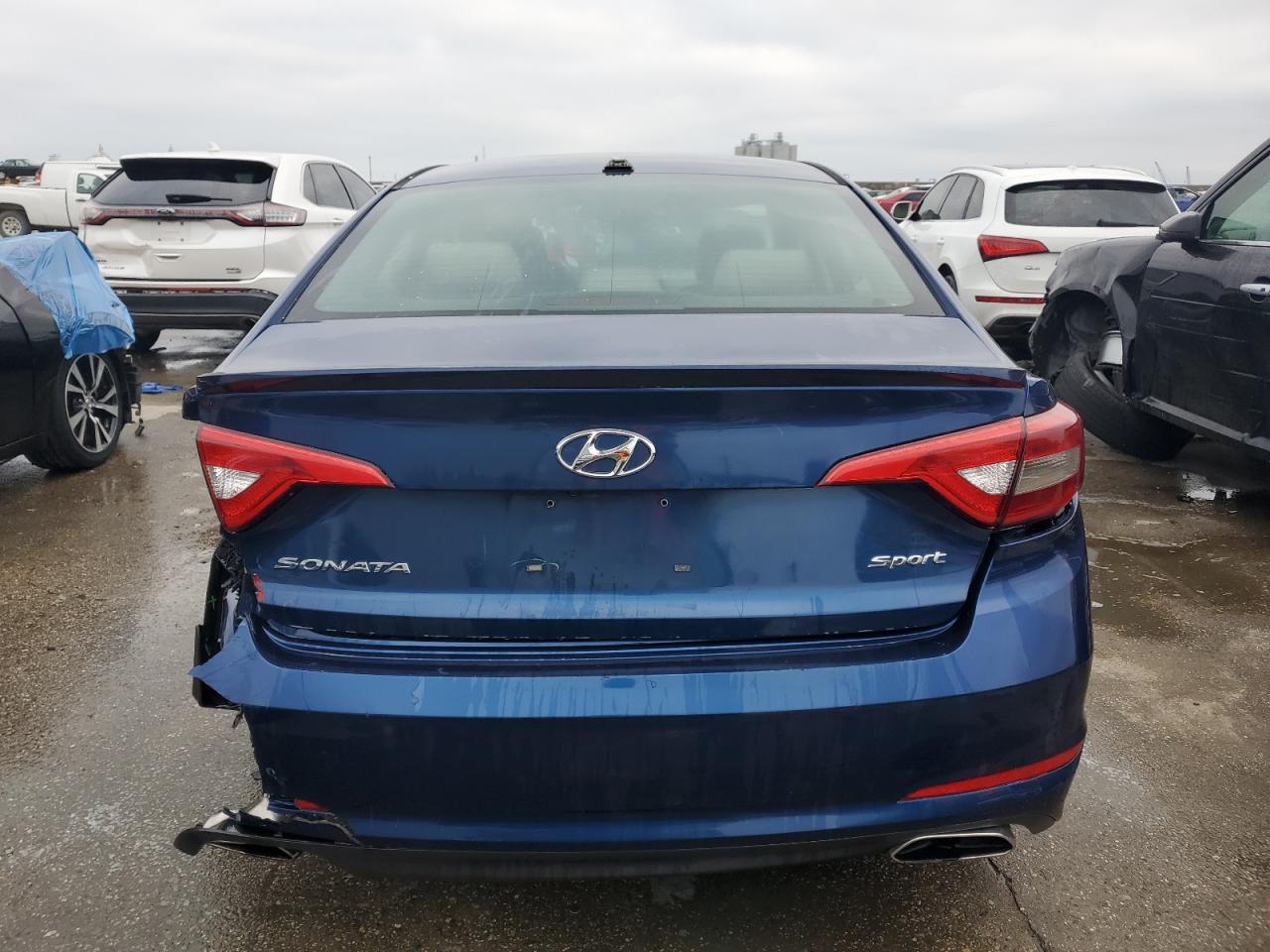 2017 Hyundai Sonata VIN 5NPE34AF3HH486468 Copart auction photo, rear end / minor dent/scratches damage thumbnail 6