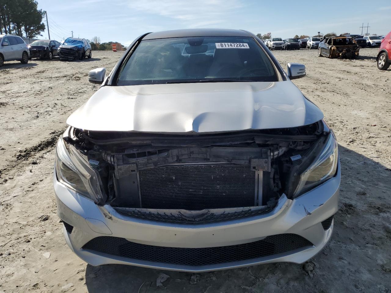 2014 Mercedes-Benz CLA-klasse VIN WDDSJ4EB8EN136433 Copart auction photo, front end damage thumbnail 5