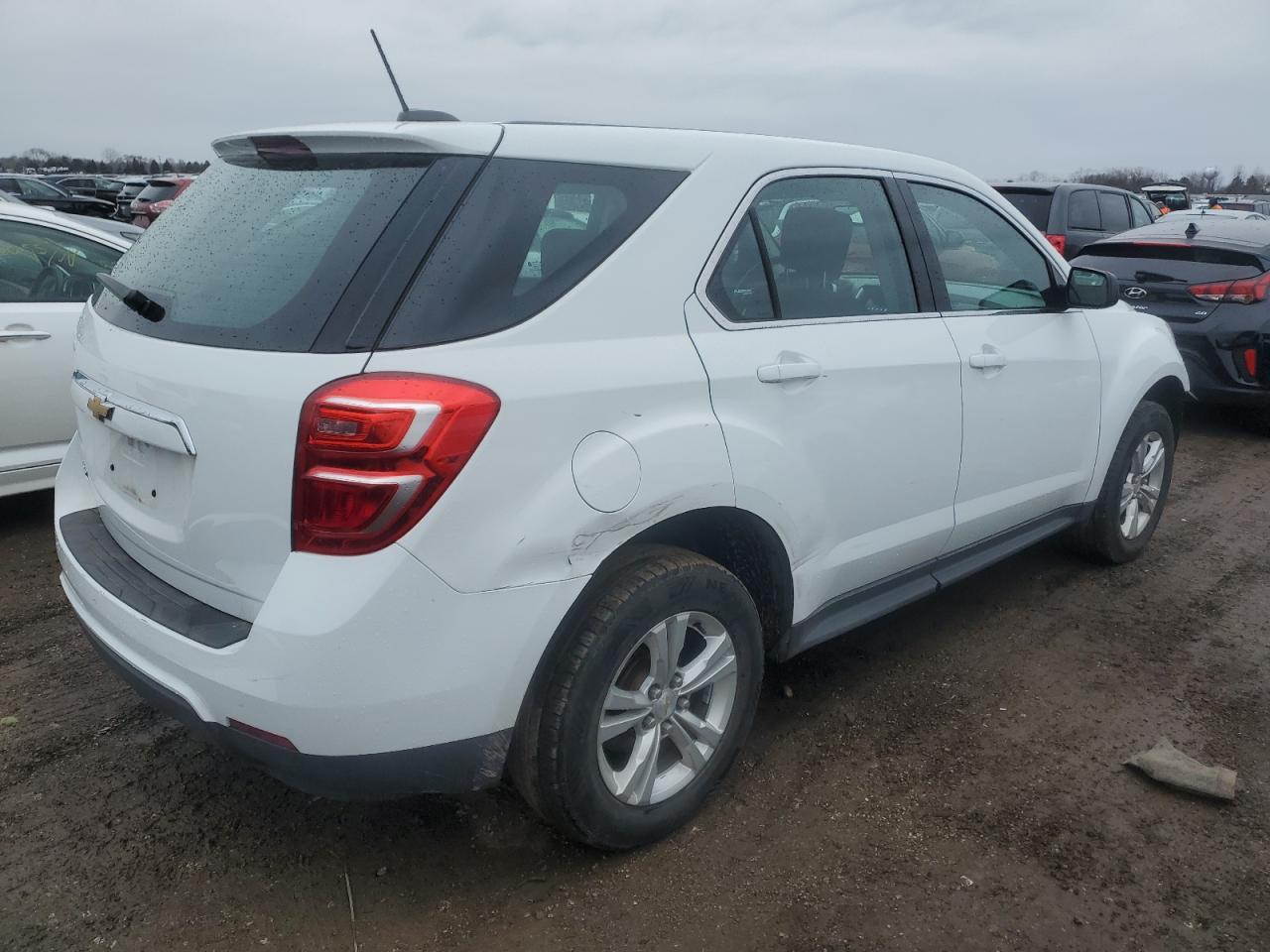 2017 Chevrolet Equinox VIN 2GNALBEK5H1600148 Copart auction photo, front end / rear end damage thumbnail 3