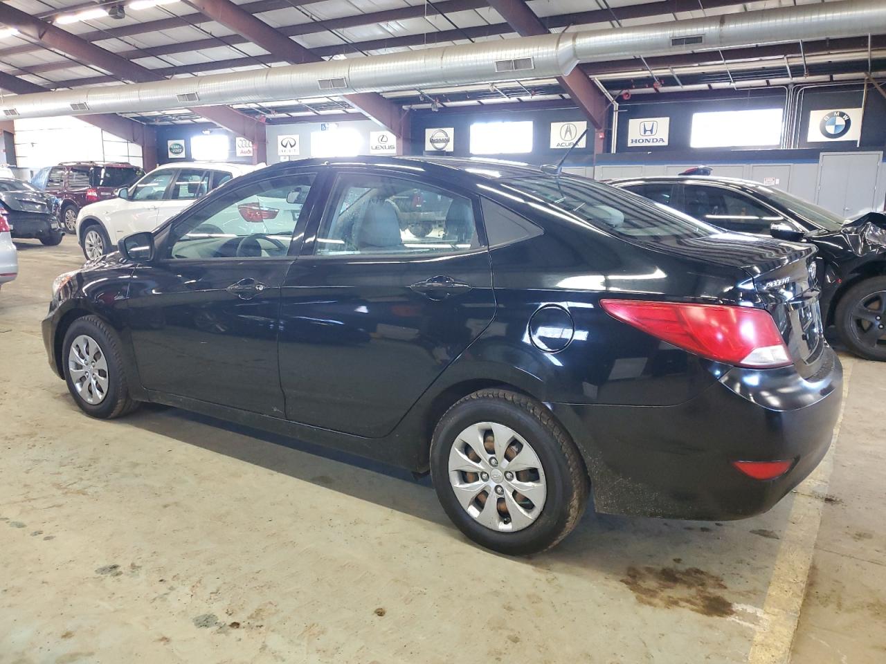 2017 Hyundai Accent VIN KMHCT4AE4HU380711 Copart auction photo, minor dent/scratches damage thumbnail 2