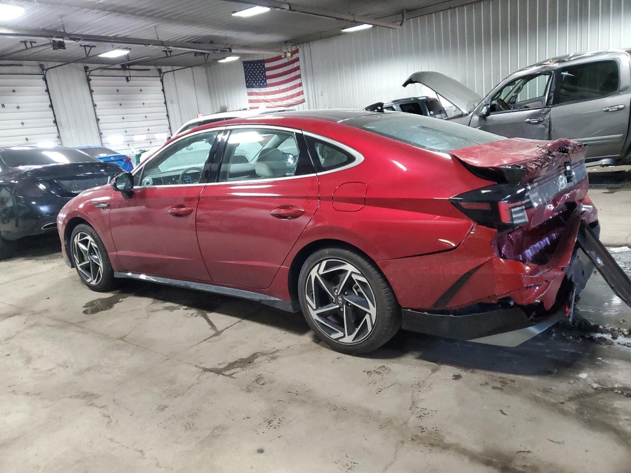 2024 Hyundai Sonata VIN KMHL14JA2RA399747 Copart auction photo, rear end damage thumbnail 2