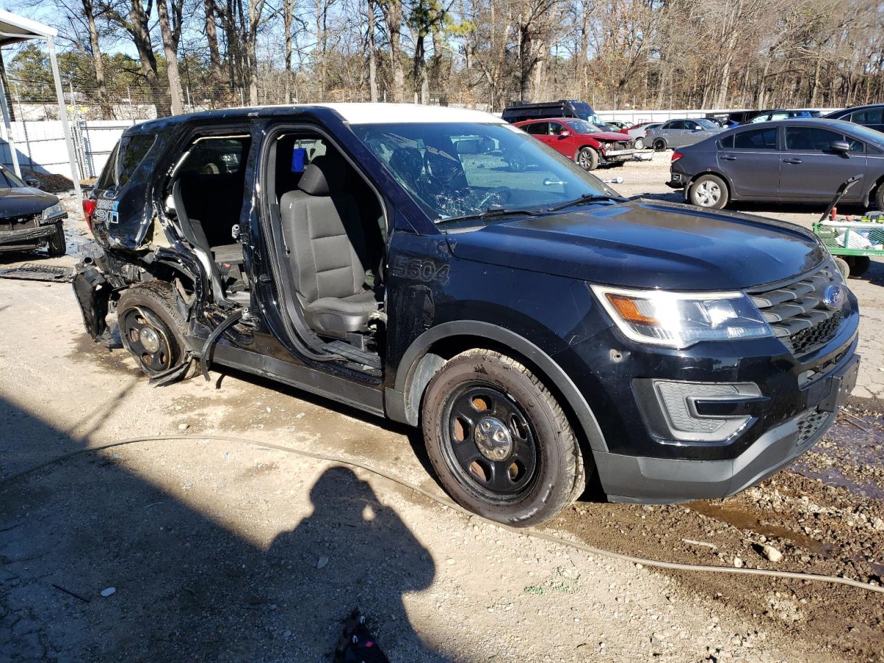 2017 Ford Explorer VIN 1FM5K8AR9HGC35054 Copart auction photo, side / rear end damage thumbnail 4